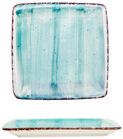 Gural Porselen - Turquoise Квадратна чиния 25x25cm. (NBNORD25X25DU50TM)