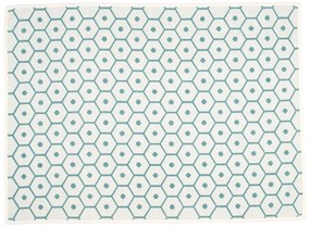 Тюркоазено одеяло със смес от вълна 140x180 cm Honey Turquoise – Pappelina