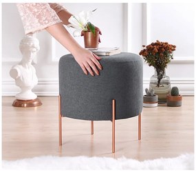 Тъмносива табуретка Copper – Artie