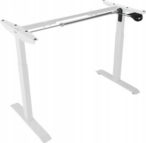 Електрическа маса с регулируема височина 72 - 117 см - бяла Ширина: 60 см | Дължина: 140 см