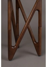 Кръгла странична масичка със стъклен плот ø 40 cm Naia – Dutchbone