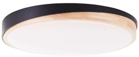 Brilliant - LED Димируем плафон BAARLO LED/36W/230V Ø 50 см черен + д.у.