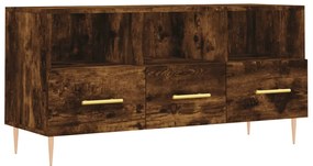 829025 vidaXL ТB шкаф, опушен дъб, 102x36x50 см, инженерно дърво