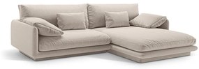 Бежов ъглов диван (десен ъгъл) Torino – Micadoni Home