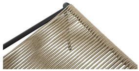 Бежови метални трапезни столове в комплект за подреждане 2 бр. Emily – Marckeric