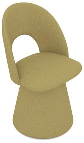 Тапициран трапезен стол в цвят горчица Kalo – Makamii