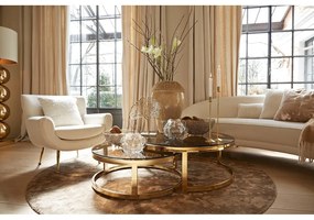 Кремаво кресло от букле Vinstra – Light &amp; Living