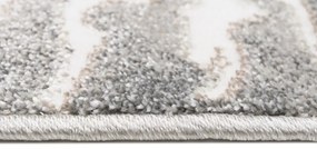 Сив дизайнерски килим с лек абстрактен модел Ширина: 80 см | Дължина: 150 см