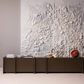 Тъмнокафява маса за телевизор от декор от ясен 102x53x44 cm Brock – WOOOD