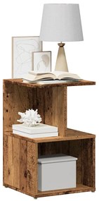856530 vidaXL Нощно шкафче от старо дърво 35x35x55 cm Инженерна дървесина