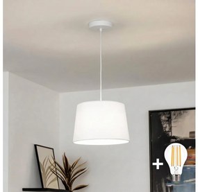Brilagi - LED полилей с кабелно окачване CERIA 1xE27/40W/230V Ø 30 см, бял