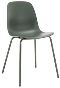 Зелен пластмасов стол за хранене Whitby - Unique Furniture