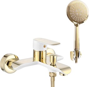 Смесител за вана REA Bloom White gold