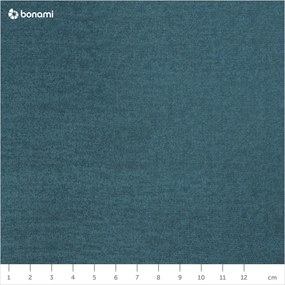 Син кадифен разтегателен диван Luca - Milo Casa