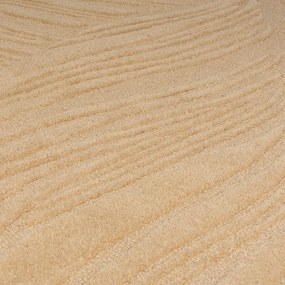 Светлокафяв вълнен килим , 160 x 230 cm Lino Leaf - Flair Rugs