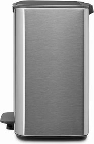 Кош за боклук Brabantia Bo Pedal 1010143, 12 л, Леко затваряне, Противоплъзгаща основа, Устойчив на пръстови отпечатъци, Инокс/Мат