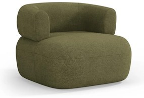 Зелено кресло от плат букле Jenny – Micadoni Home