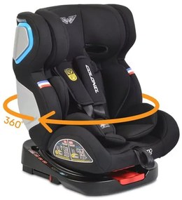 Стол за кола 0-36 кг. с Isofix COLONEL MONI - черен