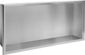 Вграден рафт за баня 30x60 steel brush