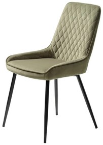 Зелен кадифен стол за хранене Milton - Unique Furniture
