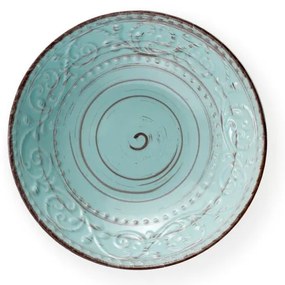 Чиния за супа от тюркоазен фаянс Serendipity, ⌀ 20 cm - Brandani
