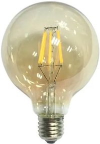 Лампа LED Filament E27 Globe 6W 2700K Dimmable Amber G95