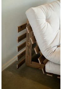 Бял разтегателен диван 160 cm Roots - Karup Design