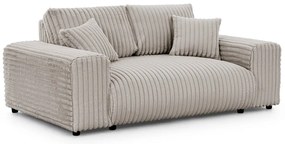 Светлосив диван от рипсено кадифе 178 cm Justin – Ropez