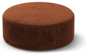 Табуретка от рипсено кадифе в тухлен цвят Dia – Micadoni