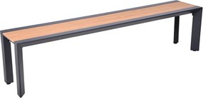 Тъмносива метална градинска пейка Silea – Garden Pleasure