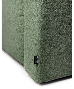 Зелен разтегателен ъглов диван от букле (ляв ъгъл) Quinoa – Bonami Selection