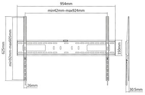 стойка TV Superior 60-100 fixed extra slim