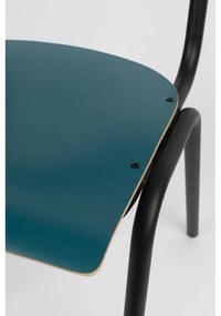 Трапезни столове в цвят петрол в комплект от 4 броя Back to school - Zuiver