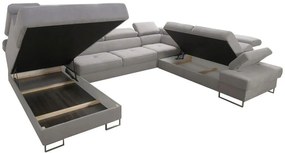 Ъглов диван Gelito Max I LTHR-Kokkino-Right