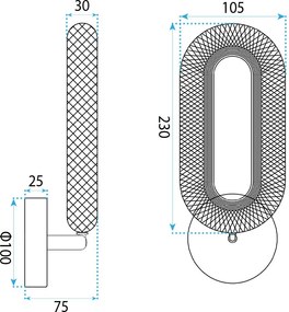 СТЕНЕН LED АПЛИК G171-W GOLD