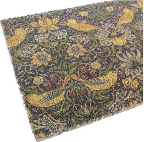 Изтривалка от кокосови влакна 40x60 cm William Morris Strawberry Thief – Artsy Doormats