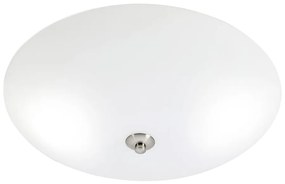 Бяло осветително тяло за таван със стъклен абажур ø 39 cm Platillo – Markslöjd