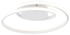 Дизайнерски плафон бял с LED 3-степенна димируема - Krula