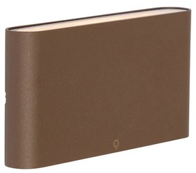 Модерна външна стенна лампа ръждяво кафява 17,5 см с LED IP65 - Batt