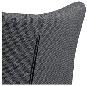 Тъмносиви тапицирани трапезни столове в комплект с подлакътници 2 бр. Laura – Actona