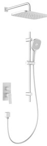 KFA Armatura 4529-301-44 - Душова система с вграден смесител MALAGA, бяла