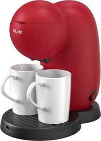 Кафемашина Oliver Voltz OV51170G, 450W, 300 мл, 2 керамични чаши, Червен