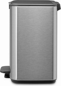 Кош за боклук Brabantia Bo Pedal 1010142, 7 л, Плавно затваряне, Гумирана основа, Устойчив на пръстови отпечатъци, Инокс