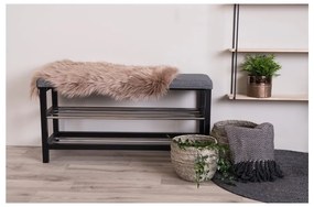 Сива стойка за обувки за сядане Padova – House Nordic