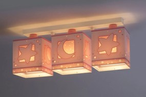 Полилей Ango Moon три светлини-розов