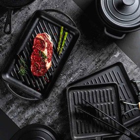 Чугунена тенджера Muhler Tika MR-2048CI, 20x10 см, 2 л, Индукция, Черен