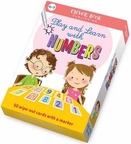 ИГРАЙ И УЧИ С ЧИСЛАТА - 50 АКТИВНИ КАРТИ С МАРКЕР - КЛЕВЪР БУК 86058100416