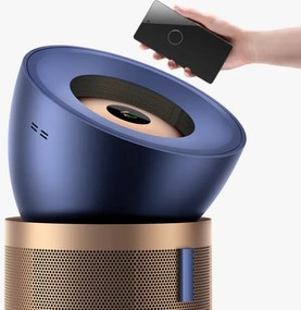 Пречиствател за въздух Dyson Purifier Big+Quiet Formaldehyde BP04, 95 м2, SMART, 10 скорости, Гласово управление, HEPA H13, 360C филтриране, Златист/син