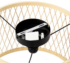 Рустикална таванна лампа ратан 40 см IP44 - Calamus