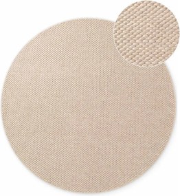 Бежов ръчно изработен вълнен кръгъл килим ø 160 cm Lyon Beans – Elle Decoration